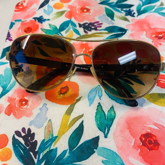 Tory Burch Aviator Sunglasses - Picture 1 of 2
